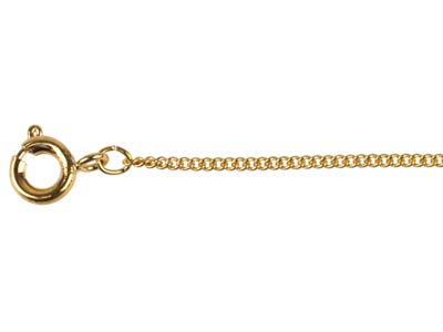 Gold Plated 1.2mm Curb Chain       18