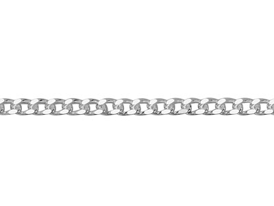 Argentium 960 1.5mm Diamond Cut    Curb Chain 16