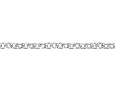 Argentium 960 1.6mm Oval Trace     Chain 16
