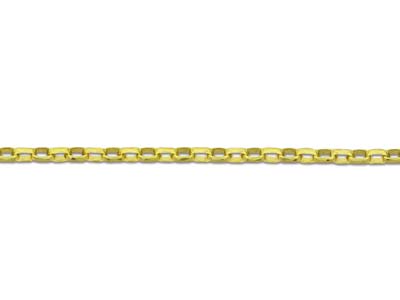 9ct Yellow Gold 1.0mm Diamond Cut  Belcher Chain 22