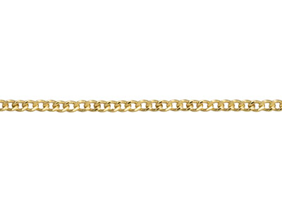 9ct Yellow Gold 1.8mm Extra Light  Flat Hollow Curb Chain 20
