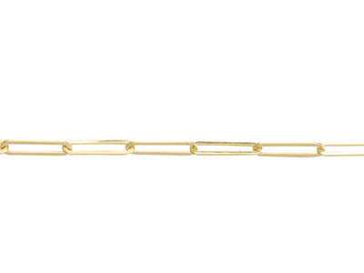 9ct Yellow Gold 2.3mm Long Link    Extra Light Paperclip Chain        20
