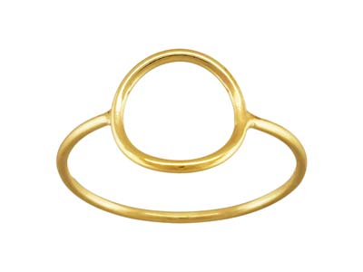 Gold Filled Open Circle Design Ring Medium - Standard Image - 1