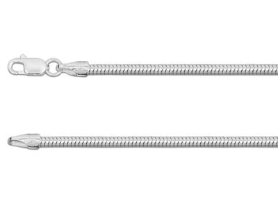 Sterling Silver 2.4mm Snake Chain  20