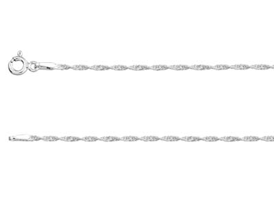 Sterling Silver 1.5mm Twisted Curb Chain 16