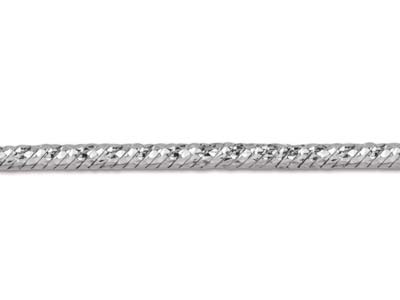 Sterling Silver 1.5mm Diamond Cut  Fancy Snake Chain 20
