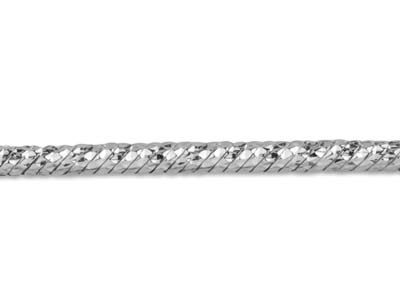 Sterling Silver 1.8mm Diamond Cut  Fancy Snake Chain 16