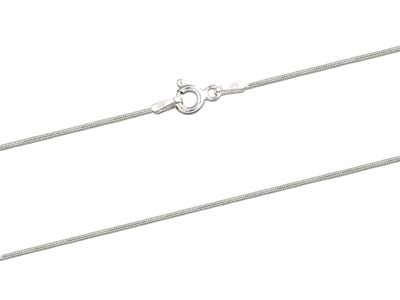 Sterling Silver 0.9mm Mini Snake   Chain 22
