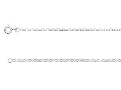 Sterling Silver 1.7mm Trace Chain   16
