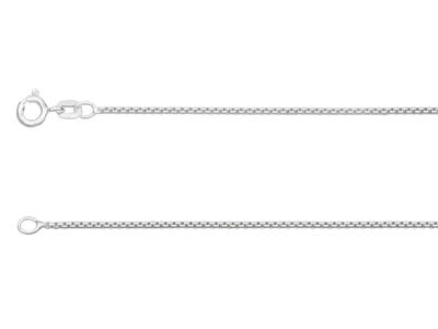 Sterling Silver 1.3mm Rounded Box  Chain 16