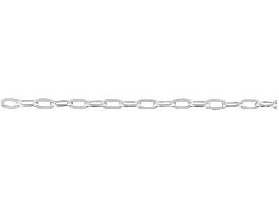 Sterling Silver 1.8mm Loose         Hammered Trace Chain, 100% Recycled Silver - Standard Image - 1