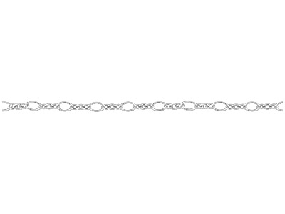 Sterling Silver 3.0mm Loose Round  Link Figaro Chain, 100 Recycled   Silver